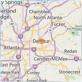DeVry University Georgia Location Map