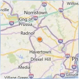 Harcum College Location Map