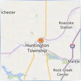 Huntington University Location Map