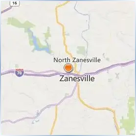Ohio University Zanesville Location Map Ohio University Zanesville Location Map