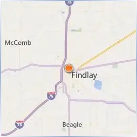 The University of Findlay Location Map The University of Findlay Location Map